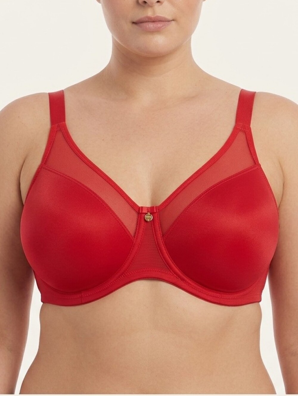 Elomi Smooth Moulded Bra in Haute Red EL4301. Size 34M. NWT